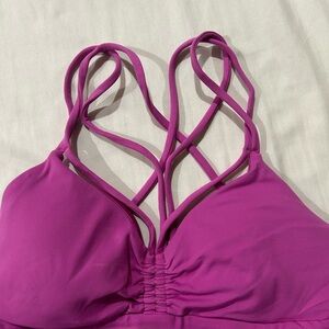 Lululemon Women's Strappy Pink Bralette